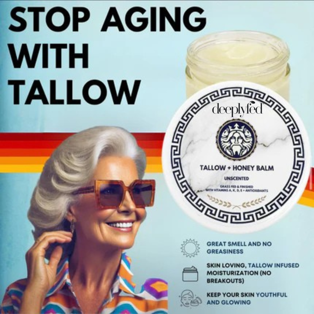 Whipped Beef Tallow & Organic Honey Balm - 2 oz